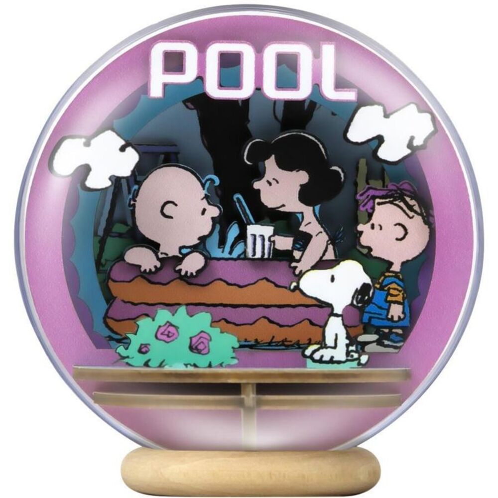 Snoopy Cool Pool Wooden Crystal Ball  COLLECTIBLES